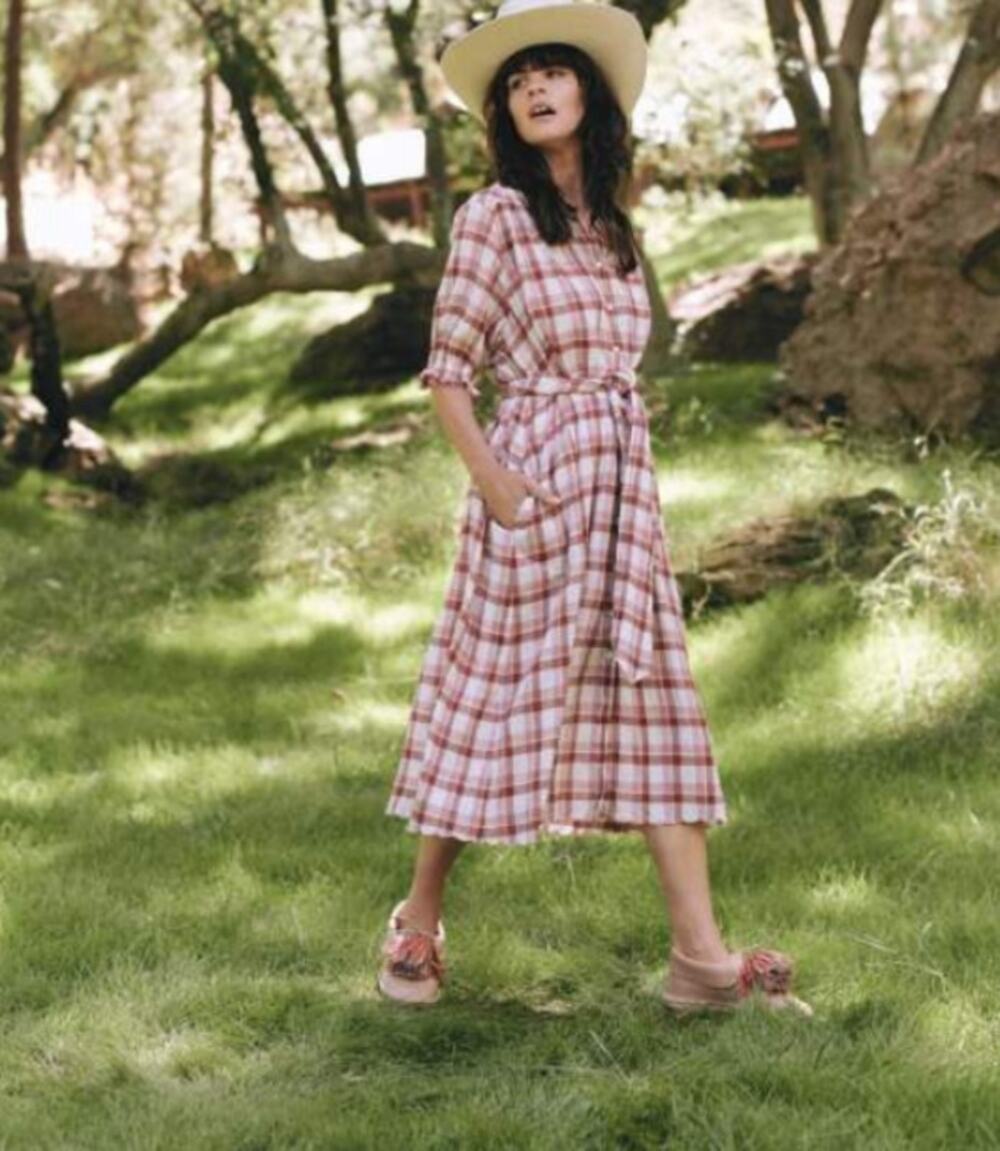 NWT The Great Scallop Kerchief Midi Dress, Size 1 (US S)
